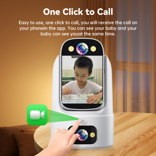 Caméra intelligente WiFi avec écran intégré